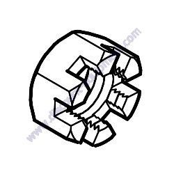 44780GT NUT CASTLE 1.125-18 UNEF Genie GS-4047 Scissor Lift