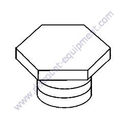 66204GT FILTER CAP PLUG 1-1/2" NPT HEX Genie GS-4047 Scissor Lift