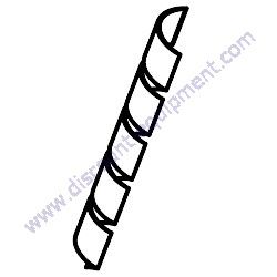 216276GT WIRE LOOM BLACK SPIRAL 1.10" Genie GS-4047 Scissor Lift **PRICE PER INCH**