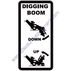 REF #55 - 03341-12 DECAL DIGGING BOOM UP-DOWN Barreto 1324D-1624D Wheeled Trencher