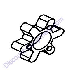 03022 SPIDER RUBBER Barreto 1324D-1624D Wheeled Trencher