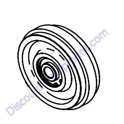 00318 CHAIN ROLLER ASSEMBLY Barreto 20RTK-23RTK Track Trencher