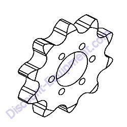 02710B 10T SPROCKET Barreto 20RTK-23RTK Track Trencher