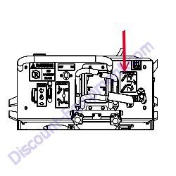 04453 DECAL "DIG CHAIN CONTROL" Barreto 1324STK-1624STK Track Trencher