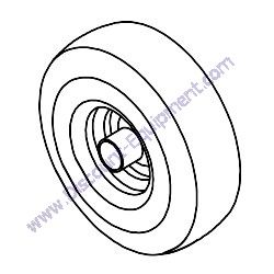 10347 TIRE & RIM 4.10/3.50-4 Barreto 1324STK-1624STK Track Trencher