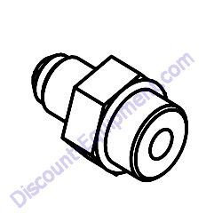 REF #13 - 04226 FITTING 6400-6-8 Barreto 1324STK-1624STK Track Trencher