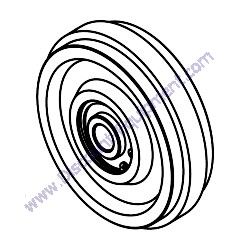 00318 CHAIN ROLLER ASSEMBLY Barreto 1324STK-1624STK Track Trencher