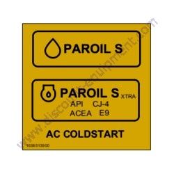 1638513900 DECAL PAROIL SYMBOLS Chicago Pneumatic CPS 175-100 T4F Air Compressor