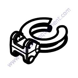 1310031452 EYE LUNETTE 3" GALVANIZED Chicago Pneumatic CPS 400-150 KOD Air Compressor