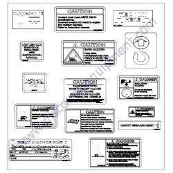 1316269300 LABEL SHEET Chicago Pneumatic CPS 400-200 MP KOD Air Compressor