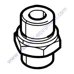 3176651900 NIPPLE G3/4" MALE X 1" JIC MALE Chicago Pneumatic CPS 400-200 MP KOD Air Compressor