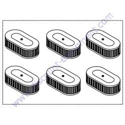 366010080-6PK SECONDARY ELEMENT FILTER KIT 6-PACK Multiquip Rammers