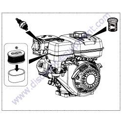 FKITMRH800GS-2 Filter Kit Multiquip MRH800GS Walk-Behind Roller
