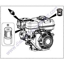 FKITMRH800GS-3 Filter Kit Cyclonic Filtration Multiquip MRH800GS Walk-Behind Roller