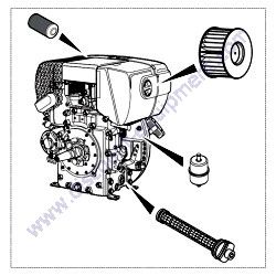 FKITMVH408DE Filter Kit Multiquip MVH408DE Reversable Plate Compator