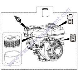 FKITMIXHYD Filter Kit GX390U1QA2 GX390K1QA2 Multiquip EM120 WM120 Hydraulic Mixers