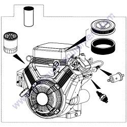 FKITWBH16AWDF Filter Kit Multiquip WTB16EAWDF Power Buggy