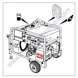 FKITGAW180H Filter Kit Multiquip GAW180H Welder Generator