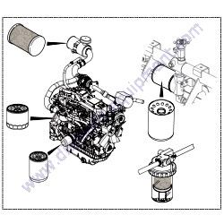 FKITSTXD6I Filter Kit Multiquip STXD6I Ride-On Trowel