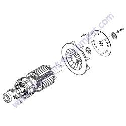 B3110100802 ROTOR ASSEMBLY Multiquip DCA40SSKU4F2 Generator