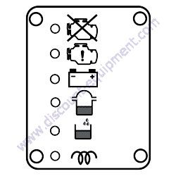 M1224200104 MOUNTING PLATE INDICATOR Multiquip DCA40SSKU4F2 Generator