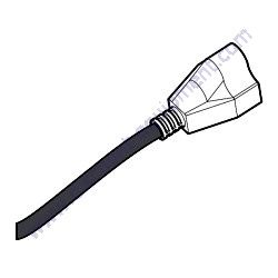 EE62076 RECEPTACLE CORD NEMA 5-15P 15A 125V Multiquip DCA40SSKU4F2 Generator