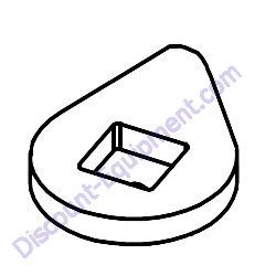 16519 DUMP VALVE PUSH PLATE Barreto 916H-918H Tiller