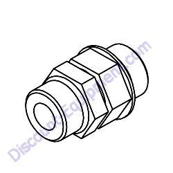 04567 FITTING 6407-8-8 Barreto 1320H-1620B Tiller