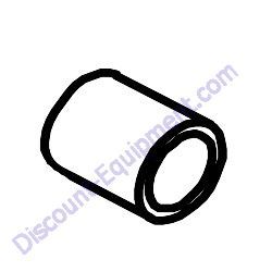 03007 BUSHING AXLE Barreto 1320H-1620B Tiller