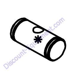 02027-L HANDLE BAR ADJUSTER PIN LOWER Barreto 1320H-1620B Tiller