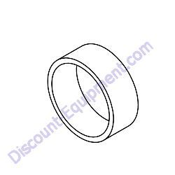 03168 BUSHING SLEEVE NYLON IGUS MSI-2832-12 Barreto 1320H-1620B Tiller