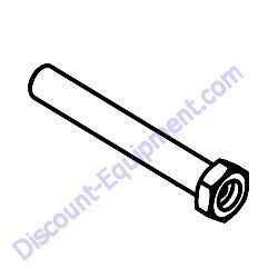 11490-K (11490) ROLLER AXLE 5/8 X 4-1/2" Barreto 30SG Stump Grinder