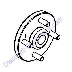 10827 WHEEL HUB 1-1/4" TAPERED SOLID Barreto 30SG Stump Grinder