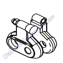 12281 STRAIGHT HOLDER 700 LOPRO Barreto 30SG Stump Grinder