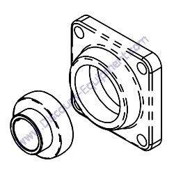 12383 BEARING FLANGE AND INSERT Barreto 30SG Stump Grinder