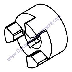 12454 JAW COUPLER .125 L-099 Barreto 30SG Stump Grinder