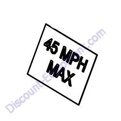 03040-14 DECAL 45 MPH Barreto 920LS-922LS Log Splitter