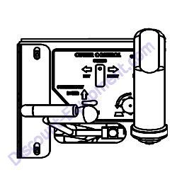 REF #33 - 04451-CP-03 CUTTER CONTROL DECAL Barreto 30SG Stump Grinder
