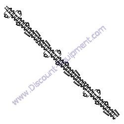 03434-6M-S Chain 36" X 6" Combo/Shark Tooth 33 Cutters Barreto Trencher Chain