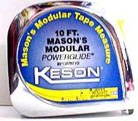 Measuring Tape, 10' Mason's Modular (Keson PGMM10)
