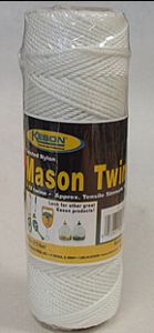 Mason's Twine, White Twisted18# x 275' (Keson WT275)