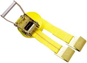 Ratchet Strap Tie-Down Assembly, Flat Hook, 2" 12,000 lbs., 30' (SCC CC2630)