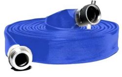 Discharge Hose,1145-4000-50-CE, 4" x 50' Lay Flat With CamLocks