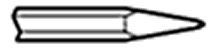 Tamco 4013-014 Moil Point Chisel Standard 14" x 1-1/8" Hex