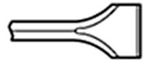 Tamco 1024-014 3" Wide Flat Chisel 14" X 1-1/4" Hex
