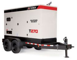 Generator Rental Towable 279KVA Diesel (Terex Super Quiet T270) G270