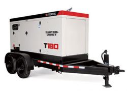 Generator Rental Towable 180KVA Diesel (Terex Super Quiet T180) G180