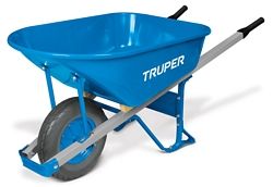 Wheel barrow, 6 cu. ft. Steel Drum & Handles Truper 033024