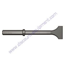 Chisel, 14"X 3" Wide Flat, 1" Hex (Ajax 21300)