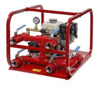 RICE FH5-E Pump Hydrostatic Plunger Firehose Tester Electric 4 Outlet